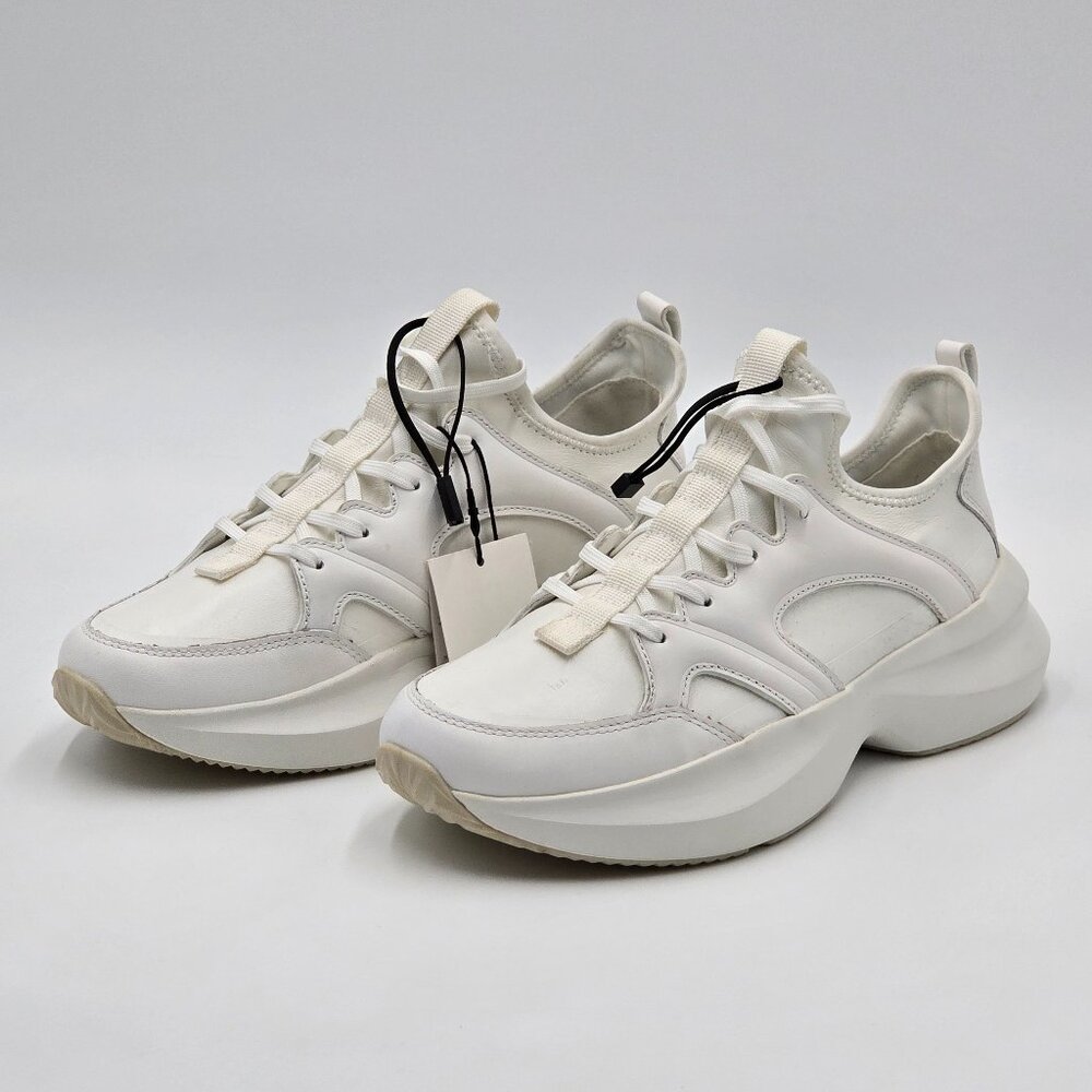 Zara Leather Sneakers - Running Shoes - NWT - Picture 3 of 16